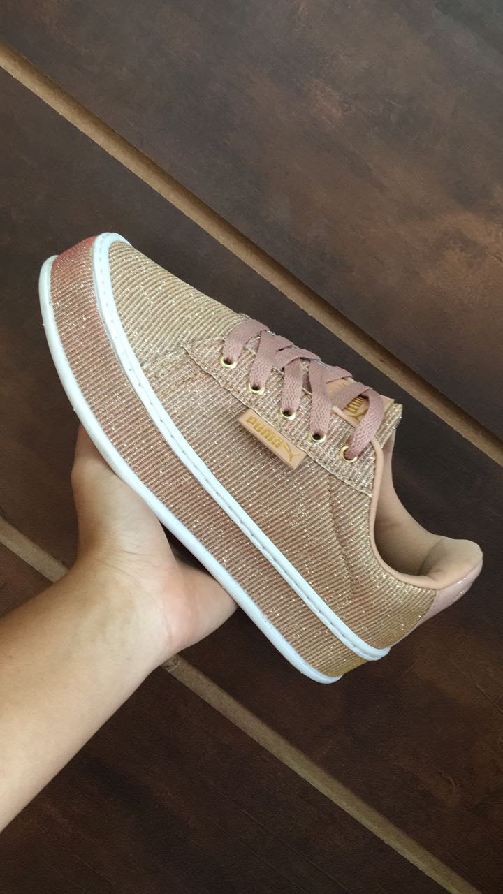 tenis puma veludo feminino