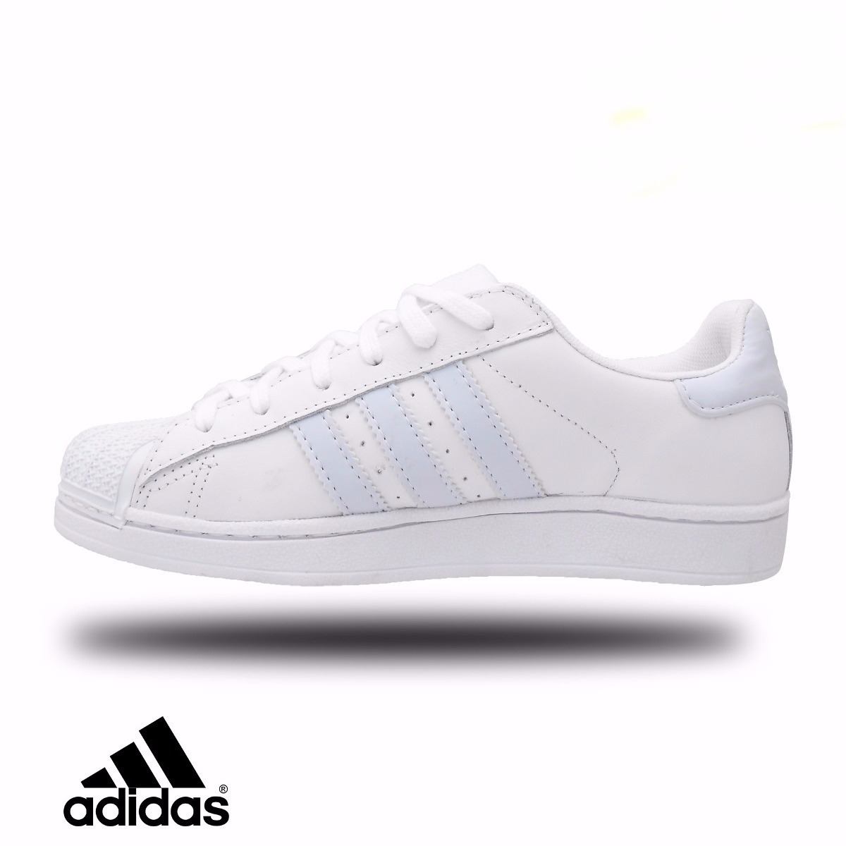 Tênis Adidas Super Star Branco e Preto Feminino Premium