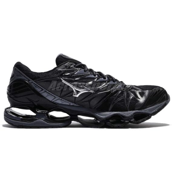 Mizuno Wave Prophecy 7 VII Black Blue Grey Men Running Shoes Sneaker 3 568x568 - Tenis Mizuno Wave Prophecy 7 Masculino