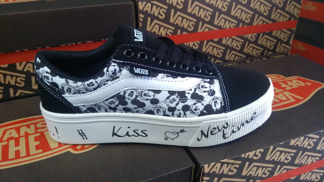 vans com sola alta