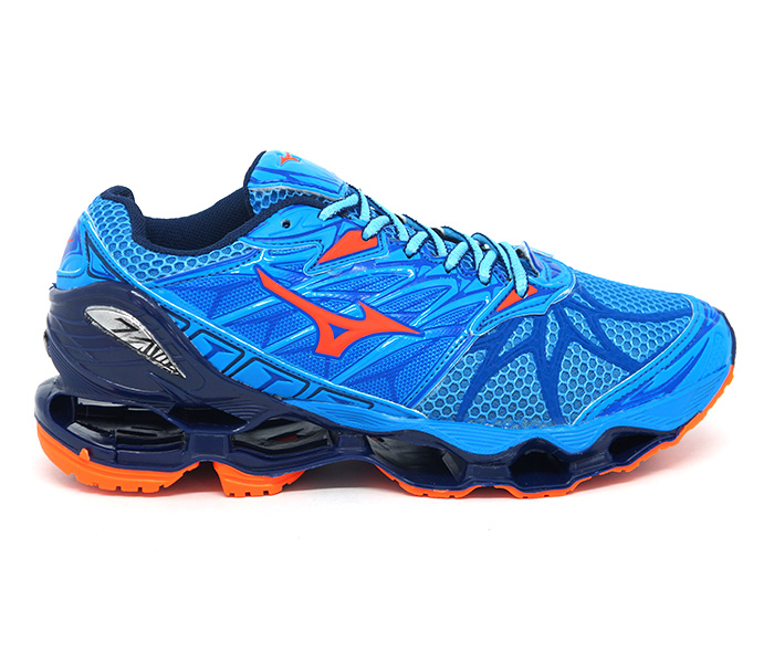 mizuno azul e laranja