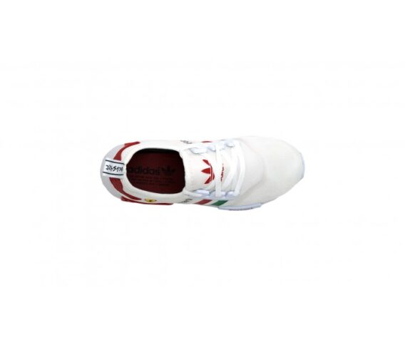 Tênis Adidas NMD Ferrari Branco 2 568x487 - Tênis  Masculino Adidas NMD Ferrari Branco