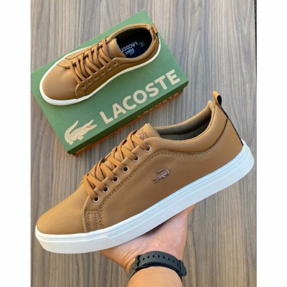 lacoste caramelo 568x568 - Sapatênis Lacoste Casual
