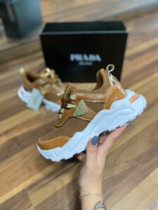 Tenis Prada Milano Chunky Sneaker Blogueira Marrom 225x300 - Tênis Prada Milano Chunky Sneaker Blogueira Marrom